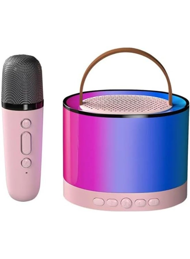 SAFENHAND Mini Karaoke Machine with Wireless Microphone, Portable Bluetooth Speaker for Kids and Adults, Birthday Party  - Image 1