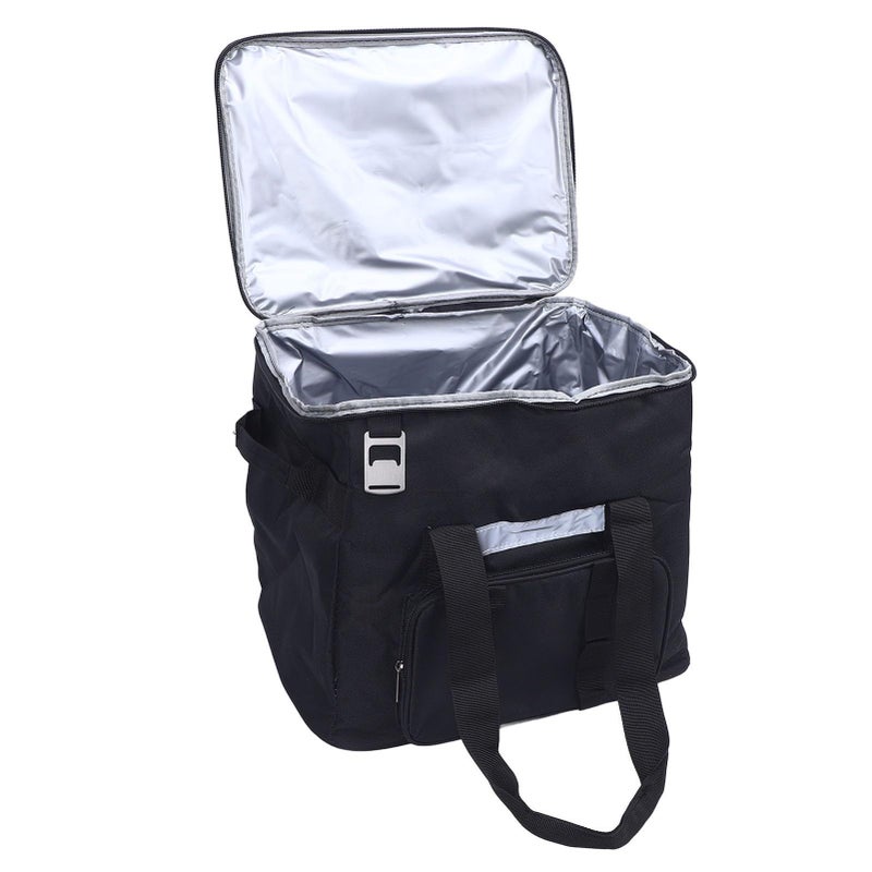 Large Insulated Waterproof Lunch Bag For Outdoor Camping Hiking Picnic Black - Image 5