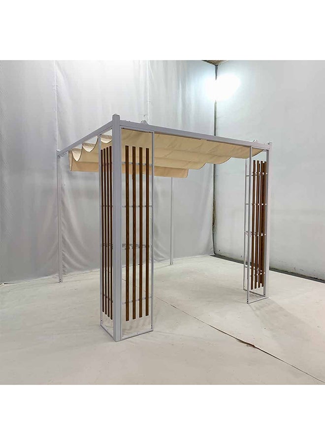 DANUBE HOME Aafra Gazebo Party Tent Heavy Duty Party Tent For Camping Wedding Party Patio Backyard Lawn Beach Modern Outdoor Furniture 2.3X2.3M  - Image 2