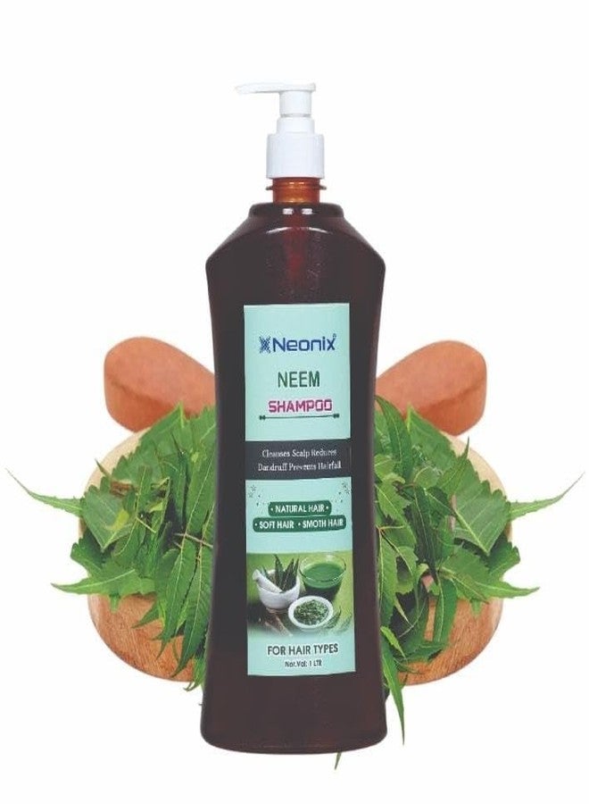 Neonix Neem Shampoo for Soft, Shine, Smooth, Damage Repair, Dandruff, Frizz Control, and Hydrated Hair | All-Natural, Gentle, and Safe for All Hair Types- 1 LTR - Image 3