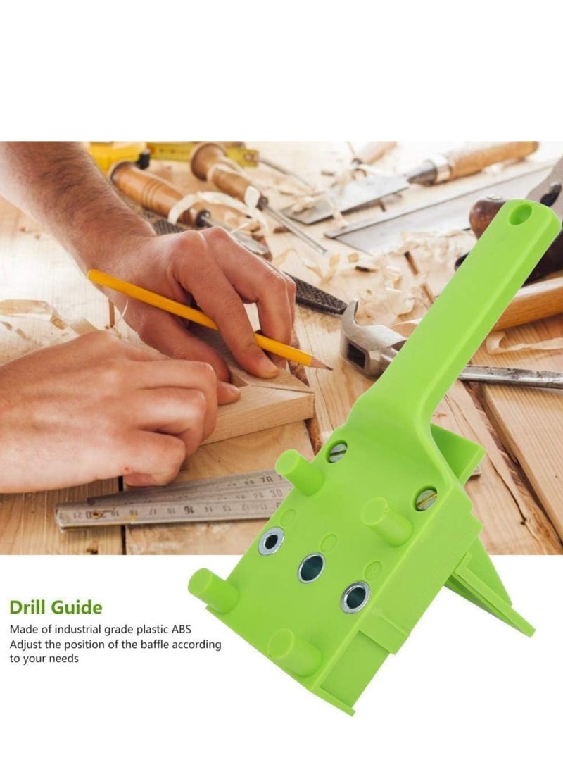 Oasisgalore - Professional Doweling Jig Kit – Metal Sleeve Drill Guide for Accurate 6/8/10mm Holes, Handheld Woodworking Tool with Adjustable Block - Image 1
