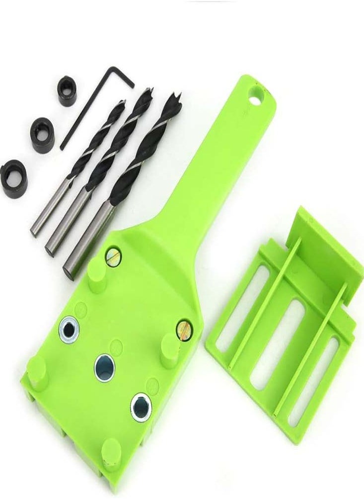 Oasisgalore - Professional Doweling Jig Kit – Metal Sleeve Drill Guide for Accurate 6/8/10mm Holes, Handheld Woodworking Tool with Adjustable Block - Image 1