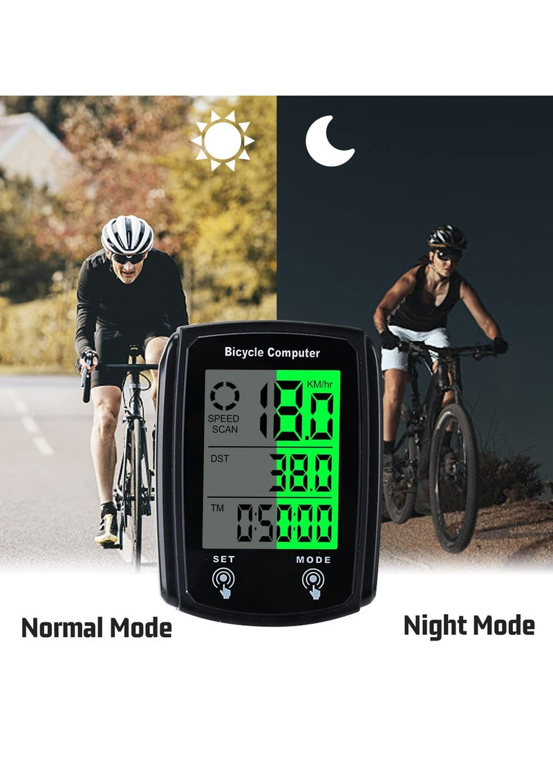 CMGTYYD - Wired Bike Computer, MPH KM/H Bicycle Computer, Digital LCD Backlight Display Bike Speedometer, Waterproof Cycling Computers Odometer, Multifunctional Automatic Wake-up Odometer for Bike - Image 1