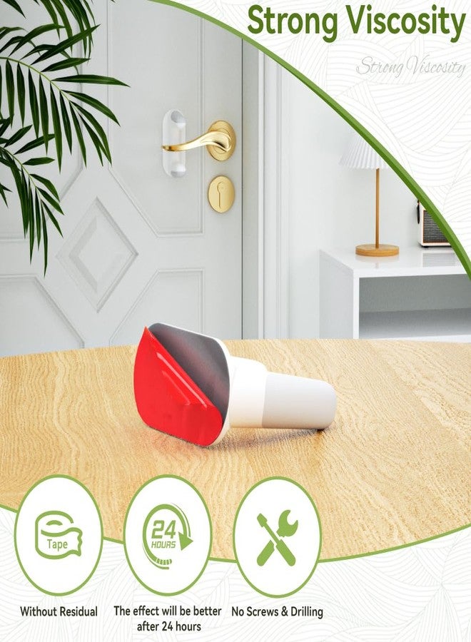 EUDEMON 2 Pack Updated Baby Safety Door Lever Lock, Door Handle Lock for Children & Pets, Child Proof Door Latch Lock, Revolve for 180°, Easy to Operate in Two Directions (White) - Image 2