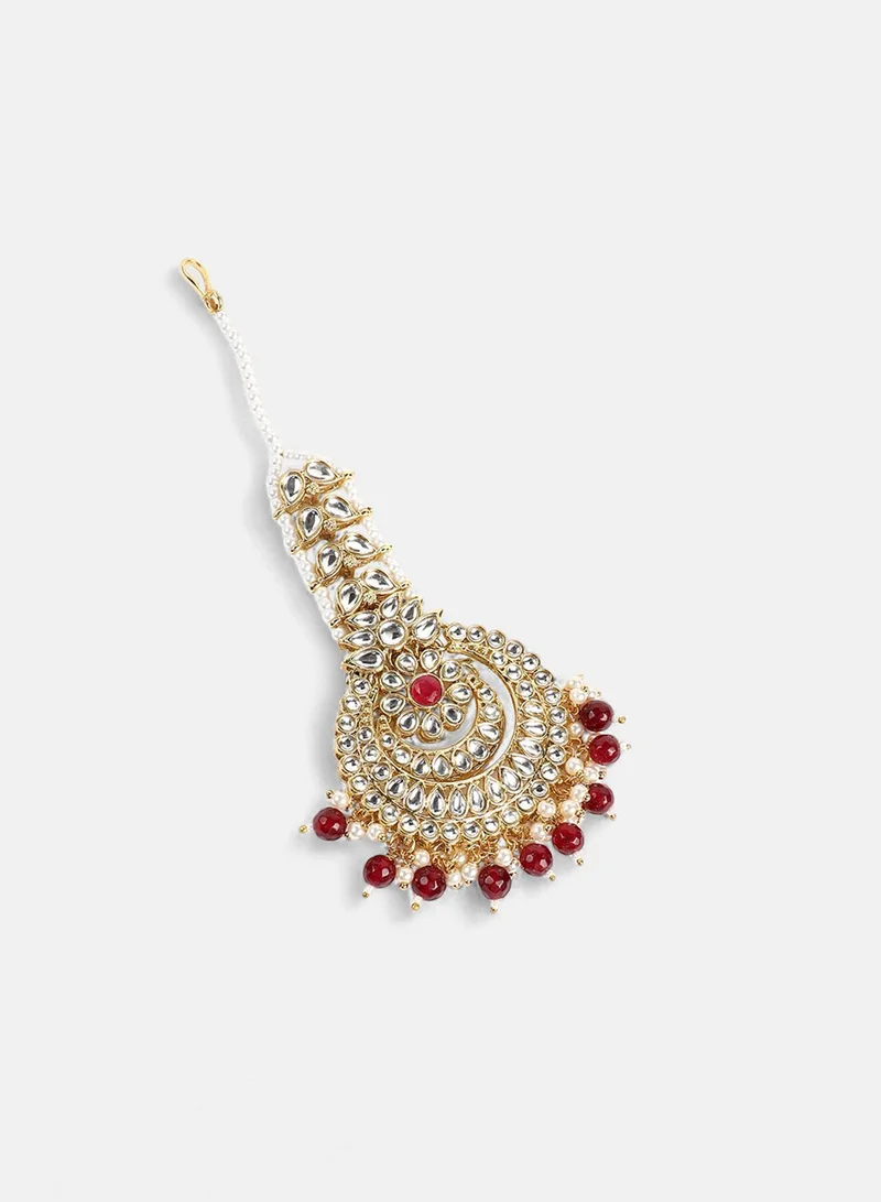 Sohi  Stone Studded & Beaded Artificial Jewellery Set for Women | Best Price UAE