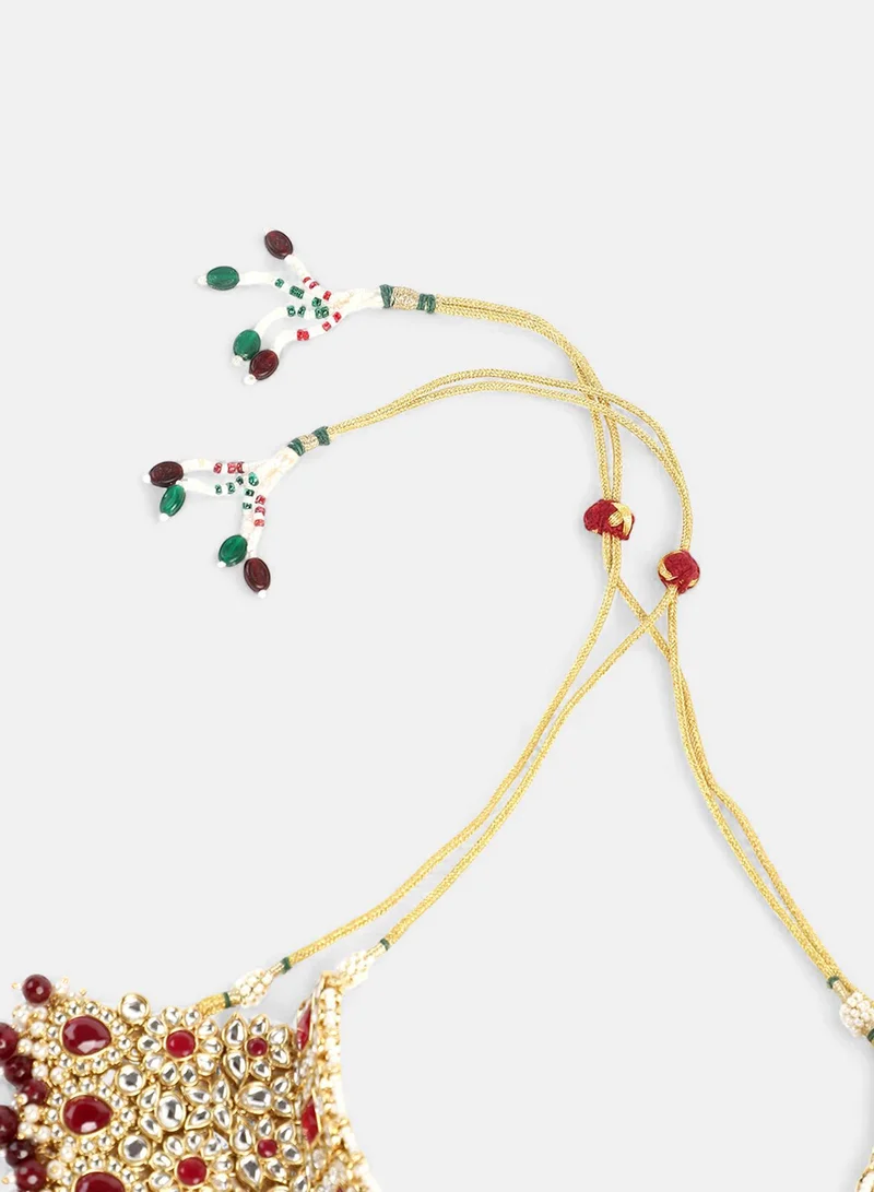 Sohi  Stone Studded & Beaded Artificial Jewellery Set for Women | Best Price UAE