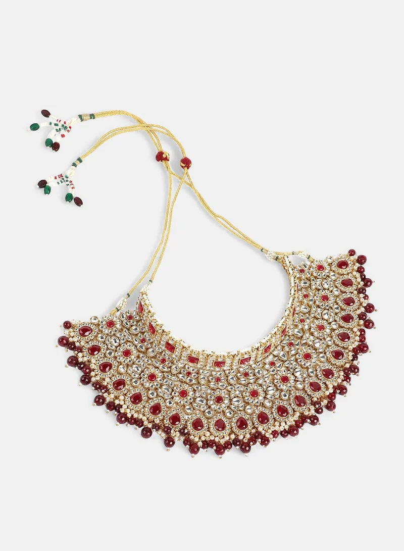 Sohi  Stone Studded & Beaded Artificial Jewellery Set for Women | Best Price UAE