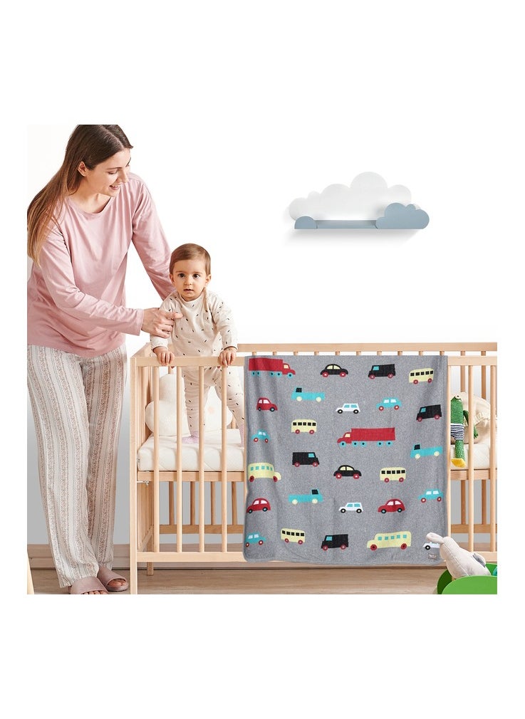 Nurtur Nurtur Soft Baby Blankets for Boys & Girls  Blankets Unisex for Baby 100% Combed Cotton  Soft Lightweight Fleece for Bed Crib Stroller & Car Seat Official Nurtur Product  - Image 2