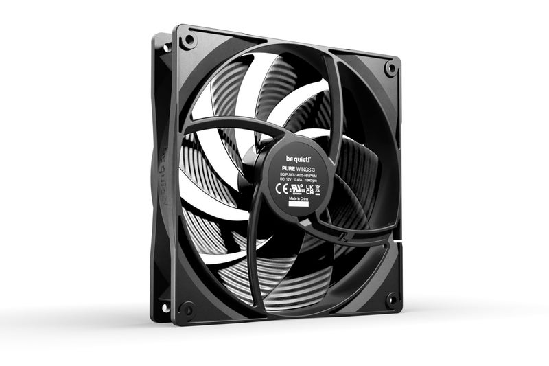be quiet! Pure Wings 3 140mm Quiet PWM High-Speed Case Fan | Speed-regulating Closed Loop Motor| Extraordinary Air Pressure | BL109 - Image 2