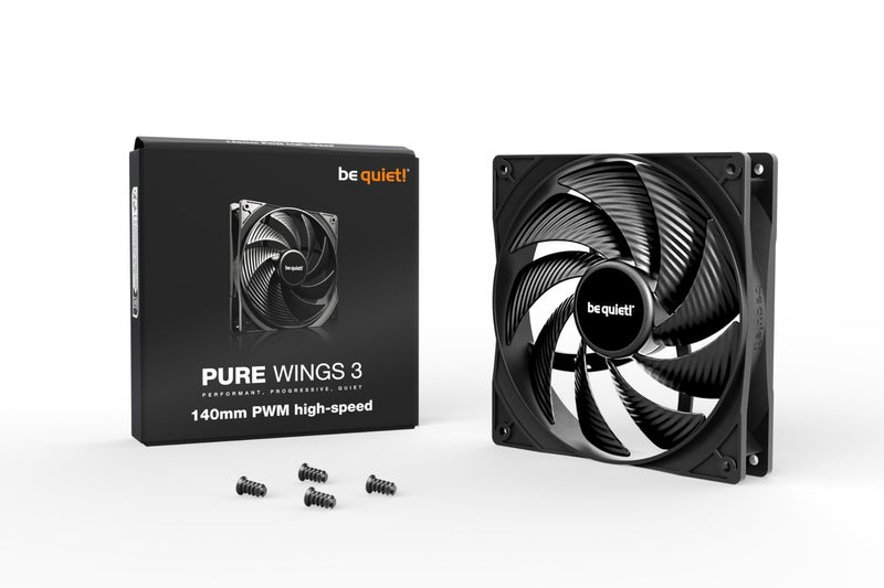 be quiet! Pure Wings 3 140mm Quiet PWM High-Speed Case Fan | Speed-regulating Closed Loop Motor| Extraordinary Air Pressure | BL109 - Image 3