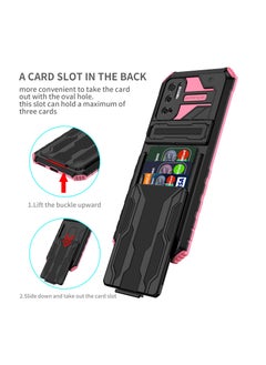 RICOONLINE Shockproof  Protective Cases Cover Compatible for Redmi Note10 5G/Xiaomi Poco M3 Pro Pink  - Image 2