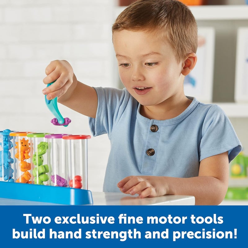 Learning Resources Heavy load resistant Silly Science Fine Motor Sorting Set, STEM Toys for Kids, Educational Toy, Preschool Fine Motor Skills, PreK Manipulatives, 55 Pieces, Age 3+ Modern versatile shape - Image 2