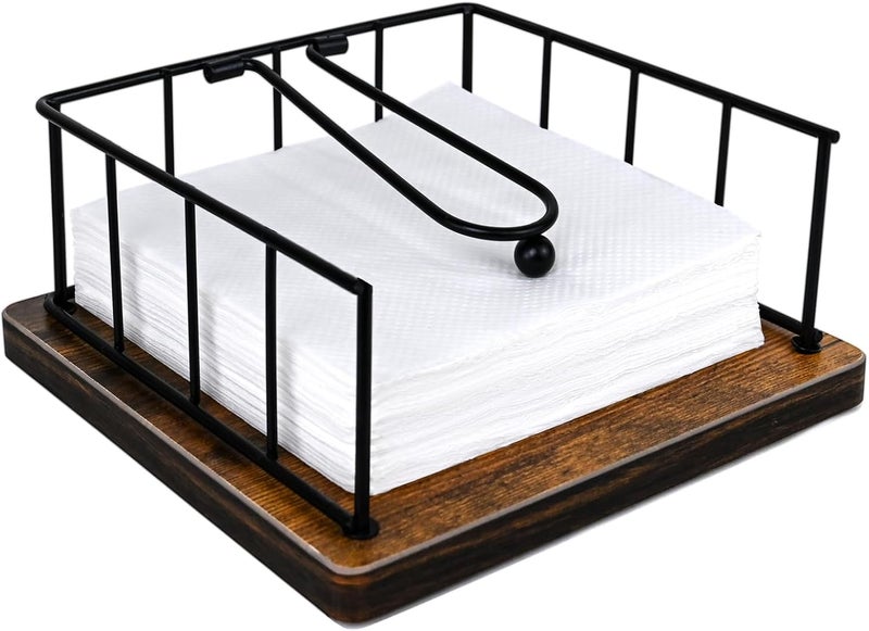 MSJGA Elegant Wooden Base Paper Holder – Stable, Durable, and Stylish Kitchen Dispenser - Image 1