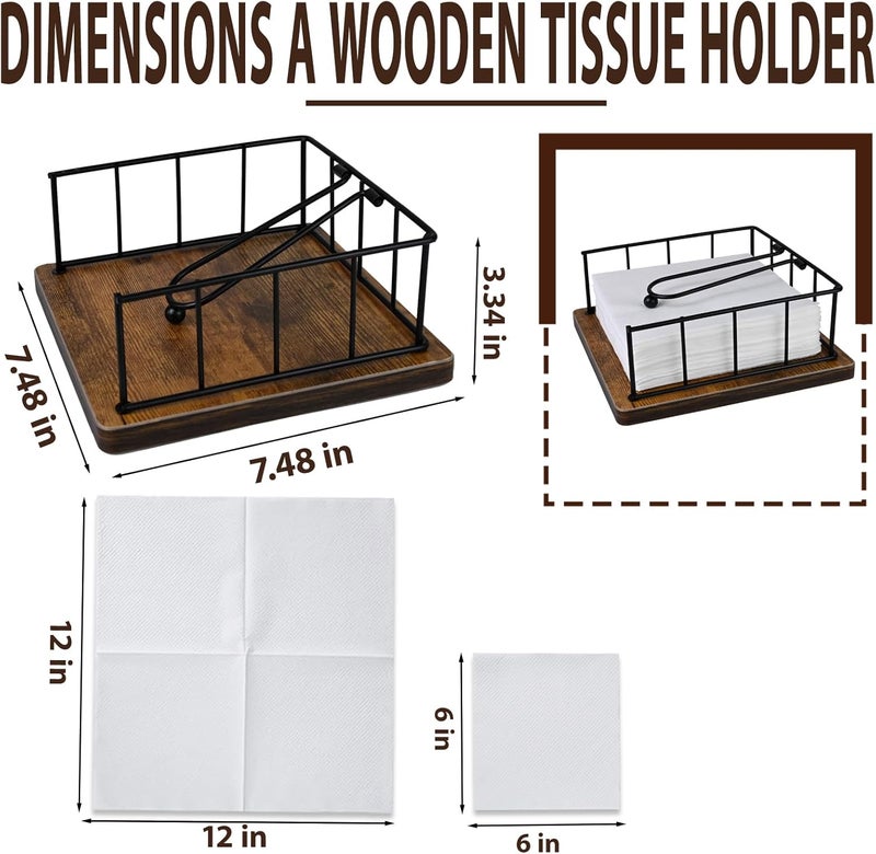 MSJGA Elegant Wooden Base Paper Holder – Stable, Durable, and Stylish Kitchen Dispenser - Image 3