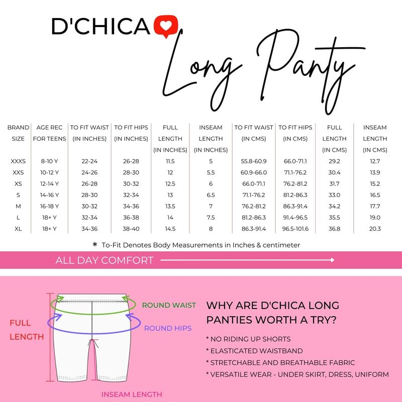 DChica Girls Cotton Boyshorts Panties | Bloomers for Girls with Good Hip Coverage & Inner Elastic | Seamless, Breathable, High Rise Underwear Shorts Pack of 2 Grey & Black - Image 2