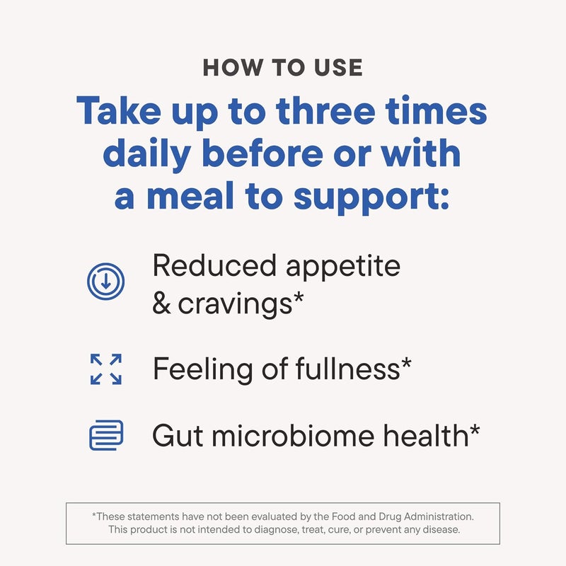 NOURI Daily Nouri FeelFull Prebiotic Fiber Drink Mix with Glucomannan  Chromium  for Natural Feeling of Fullness Appetite  Cravings Support Gut Microbiome  Metabolic Health  30 Stick Packs - Image 3