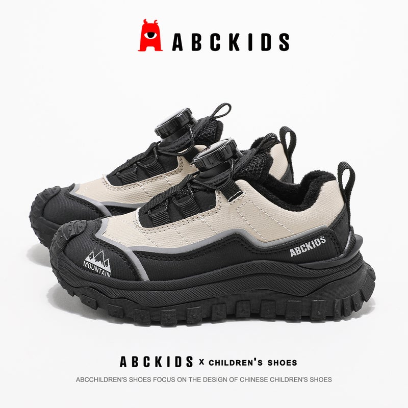 Abckids2024 Winter New Children'S Boys And Girls Slewing Fashion All-Match Warm Fleece-Lined Casual Shoes - Image 5