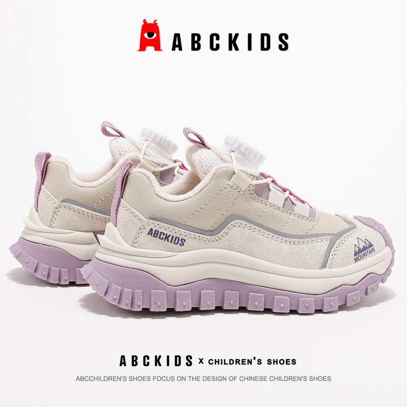 Abckids2024 Winter New Children'S Boys And Girls Slewing Fashion All-Match Warm Fleece-Lined Casual Shoes - Image 4