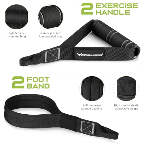 RENRANRING Pilates Bar Kit with Resistance Bands, Multifunctional Pilates Bar for Women & Men with Heavy-Duty Metal Adjustment Buckle, Pilates Home Equipment for Full BodyWorkouts - Image 3