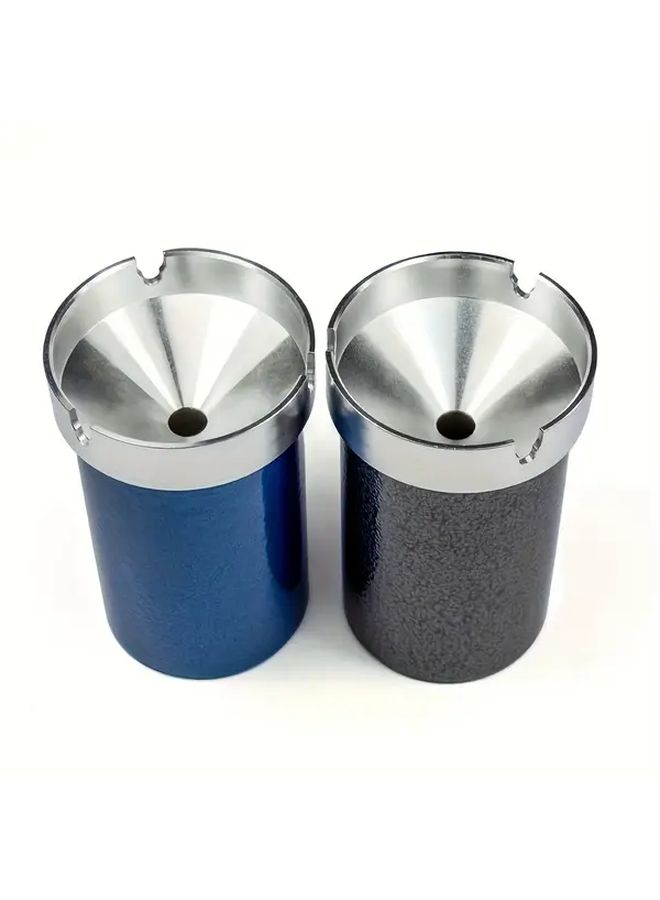 Custom Engraved Black Aluminum Car Ashtray Fits Most Vehicles Premium Portable with Lid - Image 1