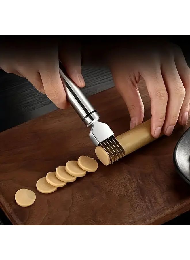 1pc Stainless Steel Vegetable Slicer For Onions Garlic Tomatoes Kitchen Prep Gadget - Image 5