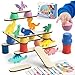 JAiiMen Montessori Dinosaur Toys for 1 2 3 4 Year Old Toddlers Preschool Education Toys for Ages 24 Boys Girls Kids Wooden Dinosaur Blocks Sorting Stacking Balance Toy Educational Birthday Gift - Image 3