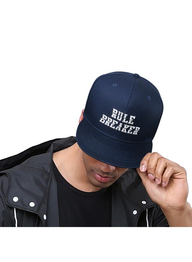 Vritraz Unisex Adjustable Polyester Plain Stylish Hip Hop Cap For Men And Women 16 Years To 17 Years (Rule Blue) - Image 1
