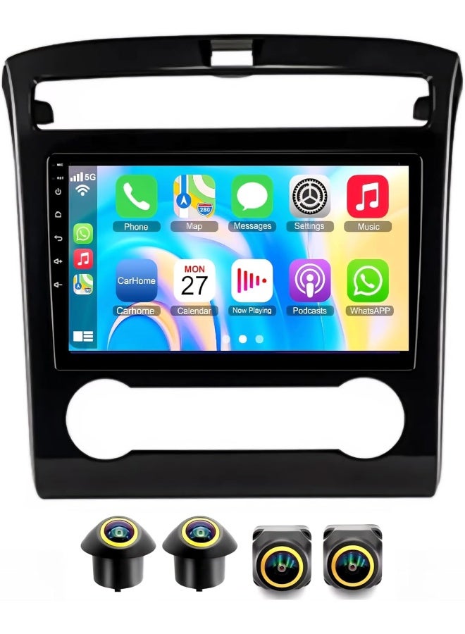 Vierex Fit Hyundai Tucson Car Stereo Tucson IX35 Android Screen 2020-2023 With Apple Carplay Android Auto Wireless WiFi DSP FM&AM BT AHD Camera Included Fast Interface (4+32GB 360D Cameras) - Image 1