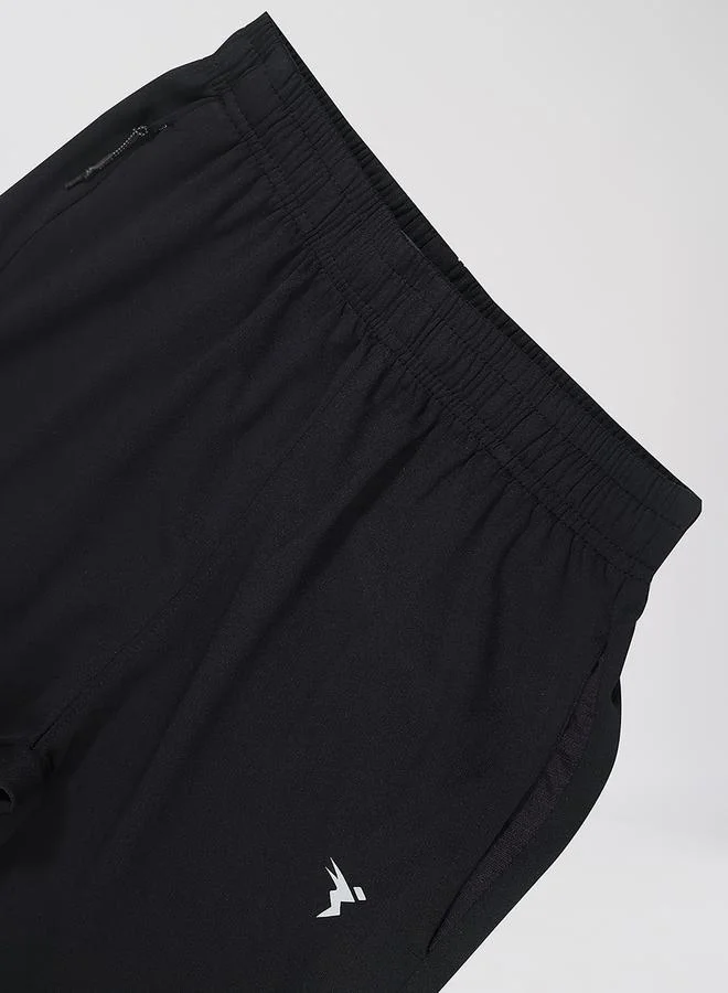 Technosport Solid Slim Fit Shorts by Styli