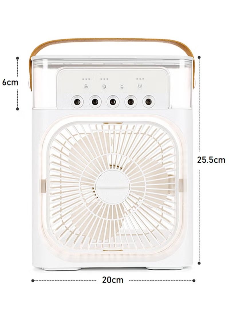 Generic Portable Mist Sprinkler Fan With 5 Water Outputs And 3 Speeds And 7 Different LEDs Light Colours 600ml Capacity  - Image 4