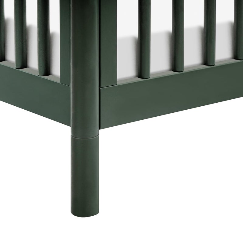 babyletto Gelato Crib and Dresser Feet Pack in Forest Green - Image 4