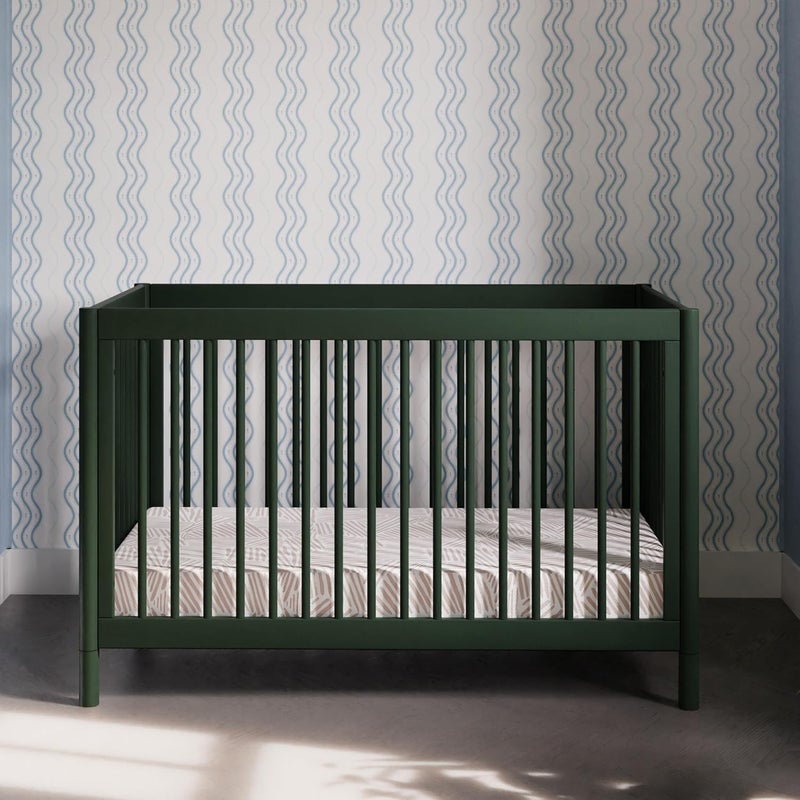 babyletto Gelato Crib and Dresser Feet Pack in Forest Green - Image 2