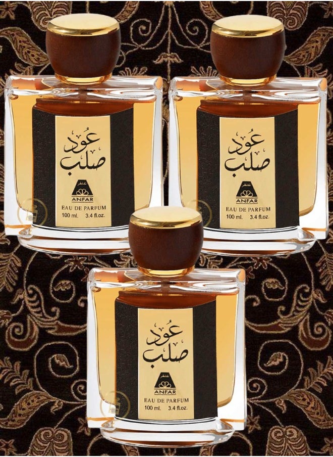 عنفر - 3 قطع عطر عود صلب من عنفر 100 مل - Image 1