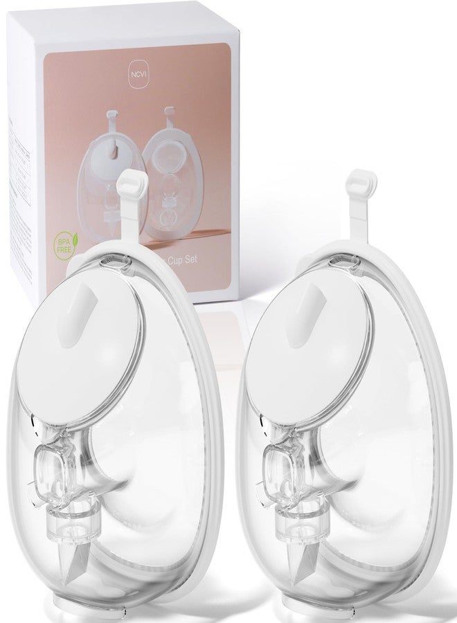 NCVI Collection Cup Accessories for Wearable Breast Pump 8138/8787/8786/8122-3, 5oz Breast Milk Cups Match with 21/24 Silicone Flanges Compatible with medela/momcozy/Spectra, 2 Pack - Image 1
