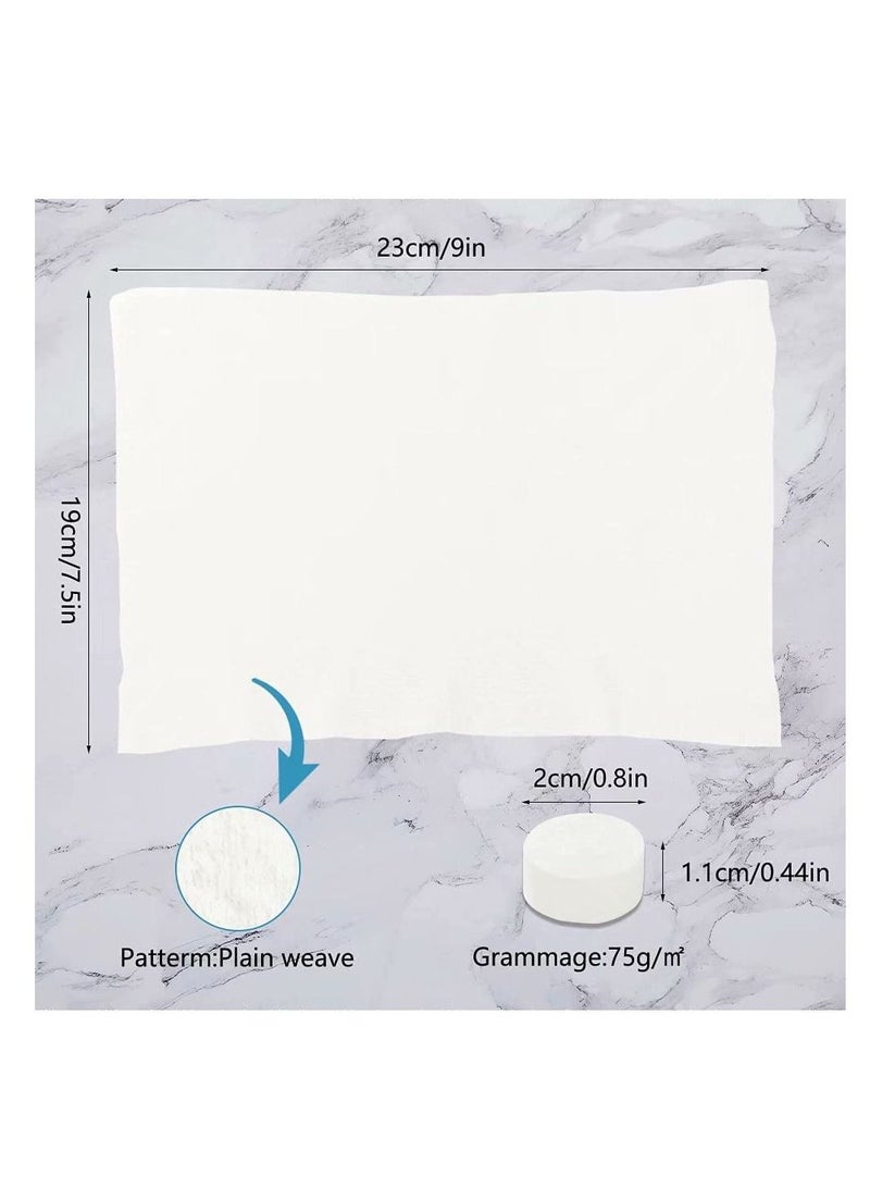 Y&D Mini Compressed Towel 100pcs, Disposable Face Towels, Towels for Camping, Soft Hand Wipe, Portable Cotton Coin Tissue Travel/Home/Outdoor Activities - Image 4