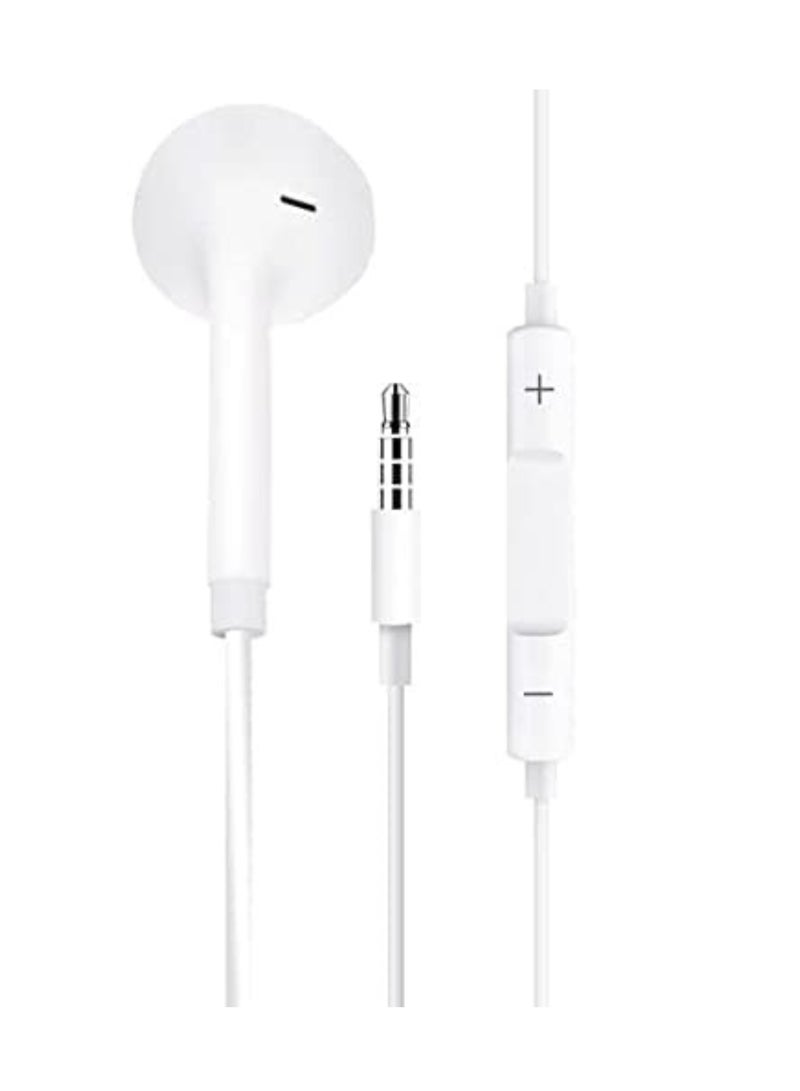 سماعة أذن سلكية 3.5 مم، ثلاث ترددات لتجربة سمعية أوضح، بيضاء، سماعة عالمية، ميكروفون مدمج، وحدات تحكم مدمجة. متوافقة مع أندرويد وآيفون،  - Image 3