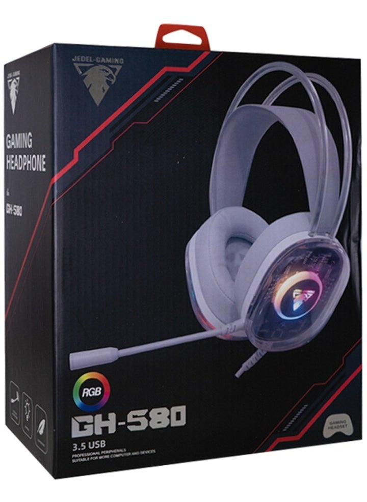 JeDEL - GH-580 RGB Gaming Headset, with Microphone, For Games - Image 1