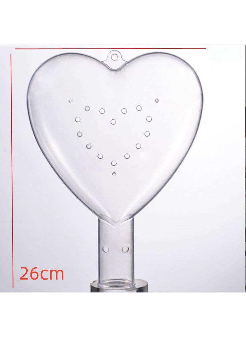 Generic 1 x 5 pcs Acrylic Bubble Ball Flower Bouquet Wrapping Heart-shaped Starball 