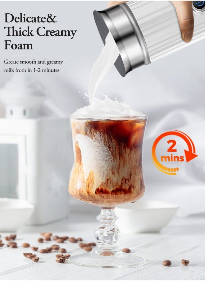 Cafelffe - 4 In 1 Capsule Coffee Machine Hot Cold Coffee Maker With Electric MIlk Frother Set White - Image 1