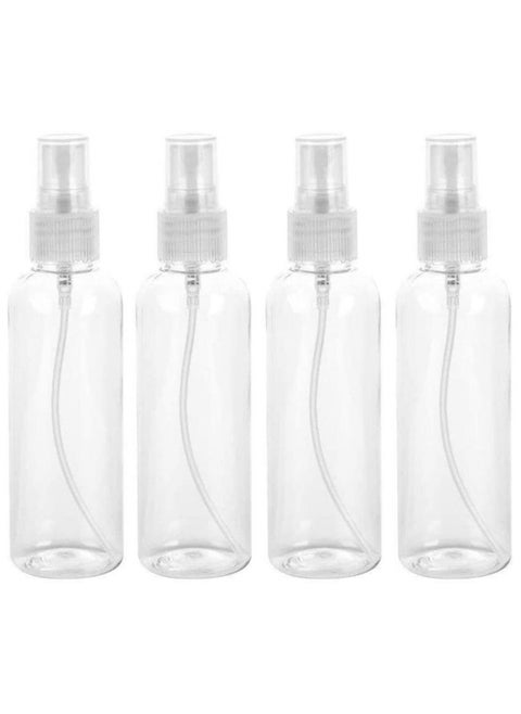 4Pcs 100ML Sprayer Spray Bottles, Refillable Container Watering Can Travel Toiletries Liquid Containers For Cleaning