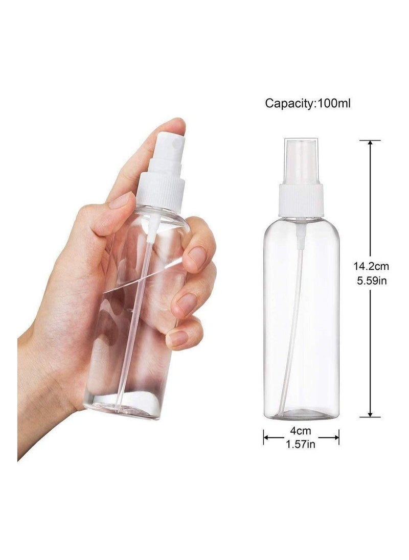ORiTi - 4Pcs 100ML Sprayer Spray Bottles, Refillable Container Watering Can Travel Toiletries Liquid Containers For Cleaning - Image 1