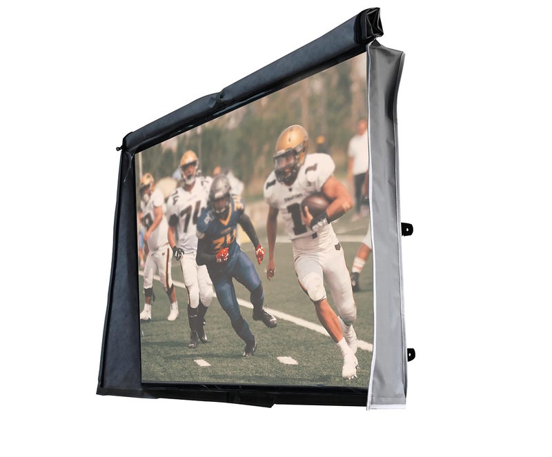 acoveritt Outdoor 55" TV Set Cover,Scratch Resistant Liner Protect LED Screen Best-Compatible with Standard Mounts and Stands (Light Gray) - Image 2