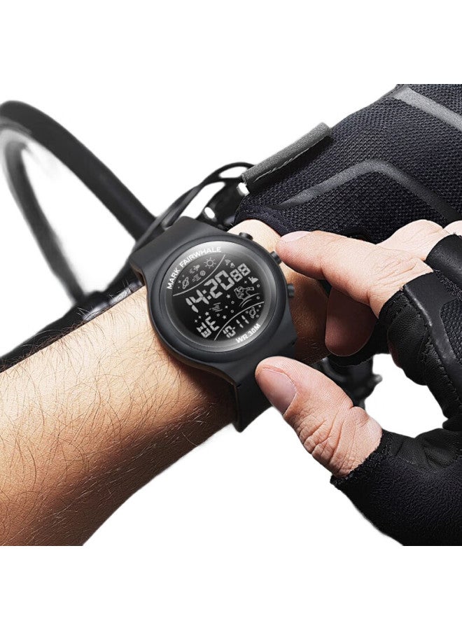FAIRWHALE (Fairwhale) Men'S Sports Watch Student Fashion Led Smart Electronic Energy Watch Alarm Clock Timing Night Light Waterproof Wristwatch 4440 - Image 3