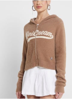 Mini Cream Essential Hoodie  - Image 3
