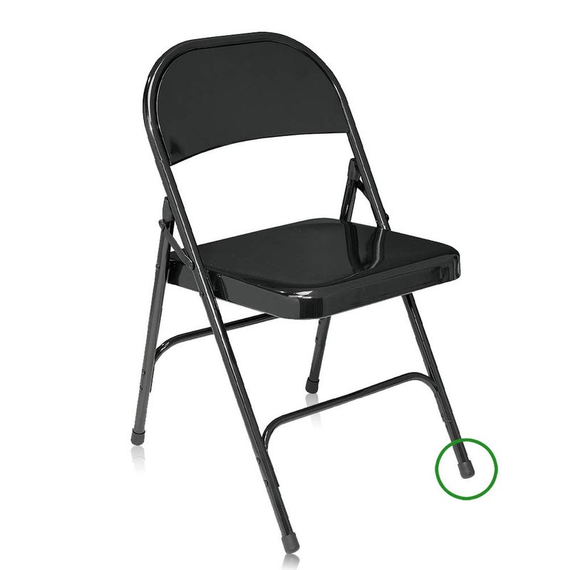 Vankcp 50Pcs Chair Leg Cap Tips,Vankcp 7/8 Inch Rubber Black Round Anti Slip Caps Chair Legs For Table Folding Chairs (50Pcs) - Image 3