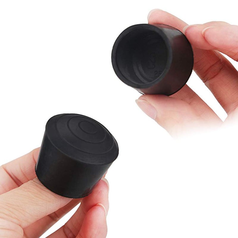 Vankcp 50Pcs Chair Leg Cap Tips,Vankcp 7/8 Inch Rubber Black Round Anti Slip Caps Chair Legs For Table Folding Chairs (50Pcs) - Image 4