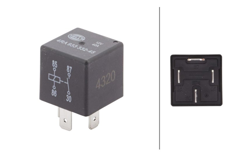 HELLA 4RA 933 332-451 Relay, main current - 12V - 4-pin connector - Normally Open Contact - Quantity: 1 - Image 4