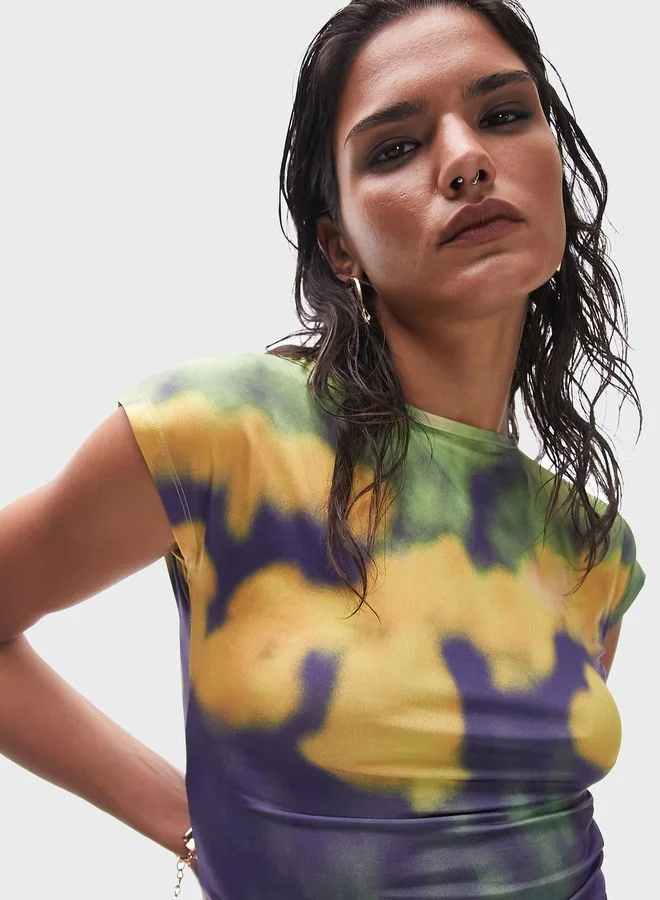 TOPSHOP Floral Print T-Shirt