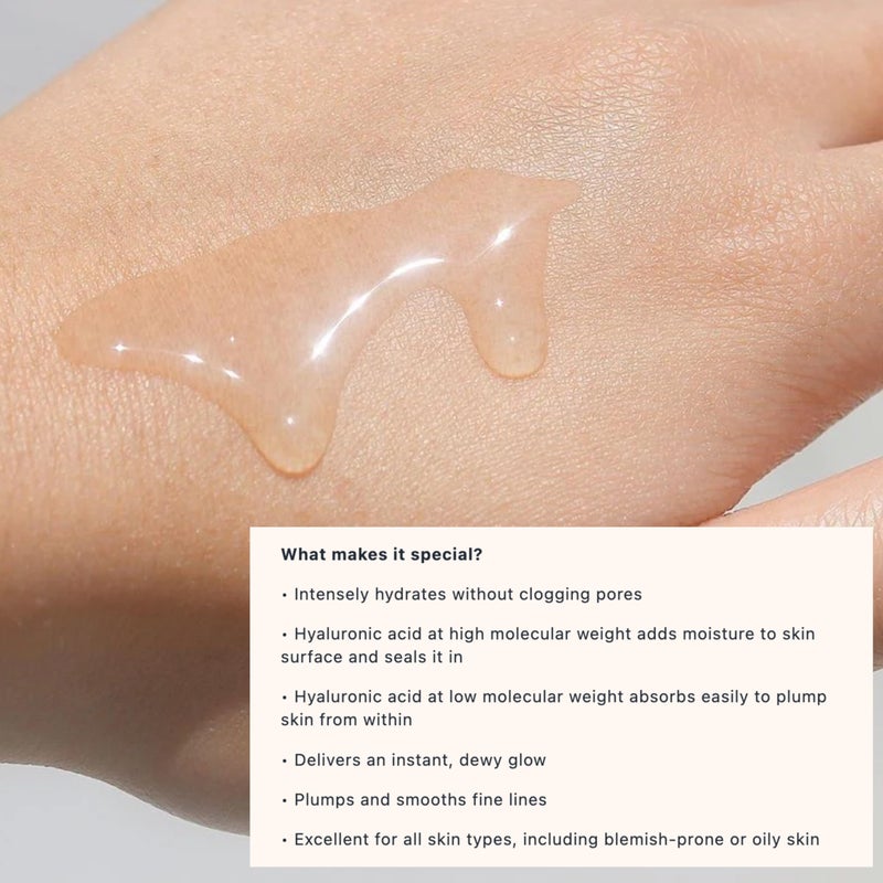 Le Mieux Hyaluronic Serum - Concentrated Hyaluronic Acid Facial Hydration Complex, Anti Aging Moisture with No Parabens or Sulfates (1 oz / 30 ml) - Image 2