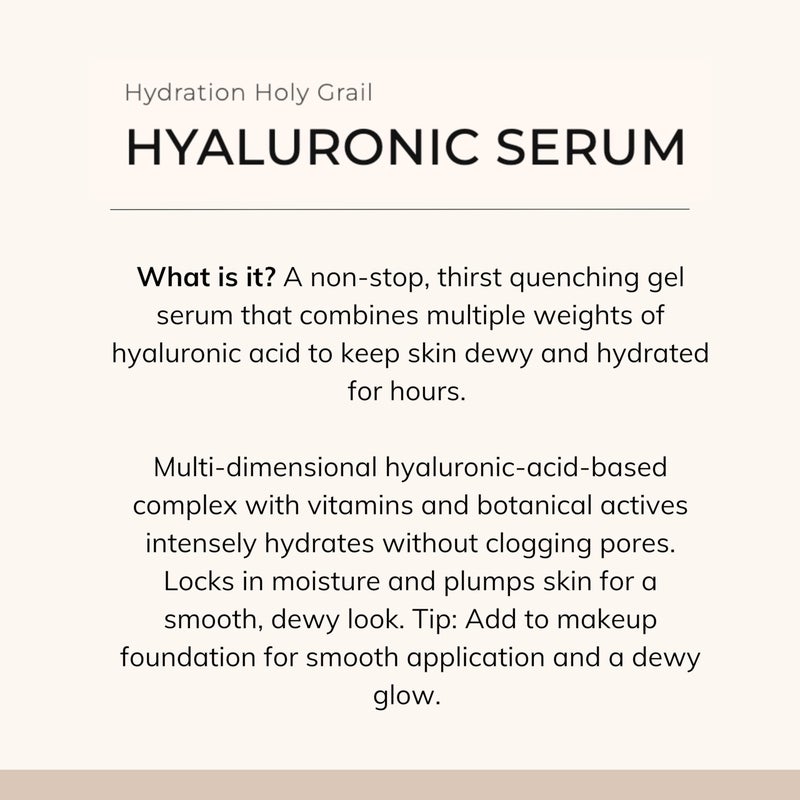 Le Mieux Hyaluronic Serum - Concentrated Hyaluronic Acid Facial Hydration Complex, Anti Aging Moisture with No Parabens or Sulfates (1 oz / 30 ml) - Image 3